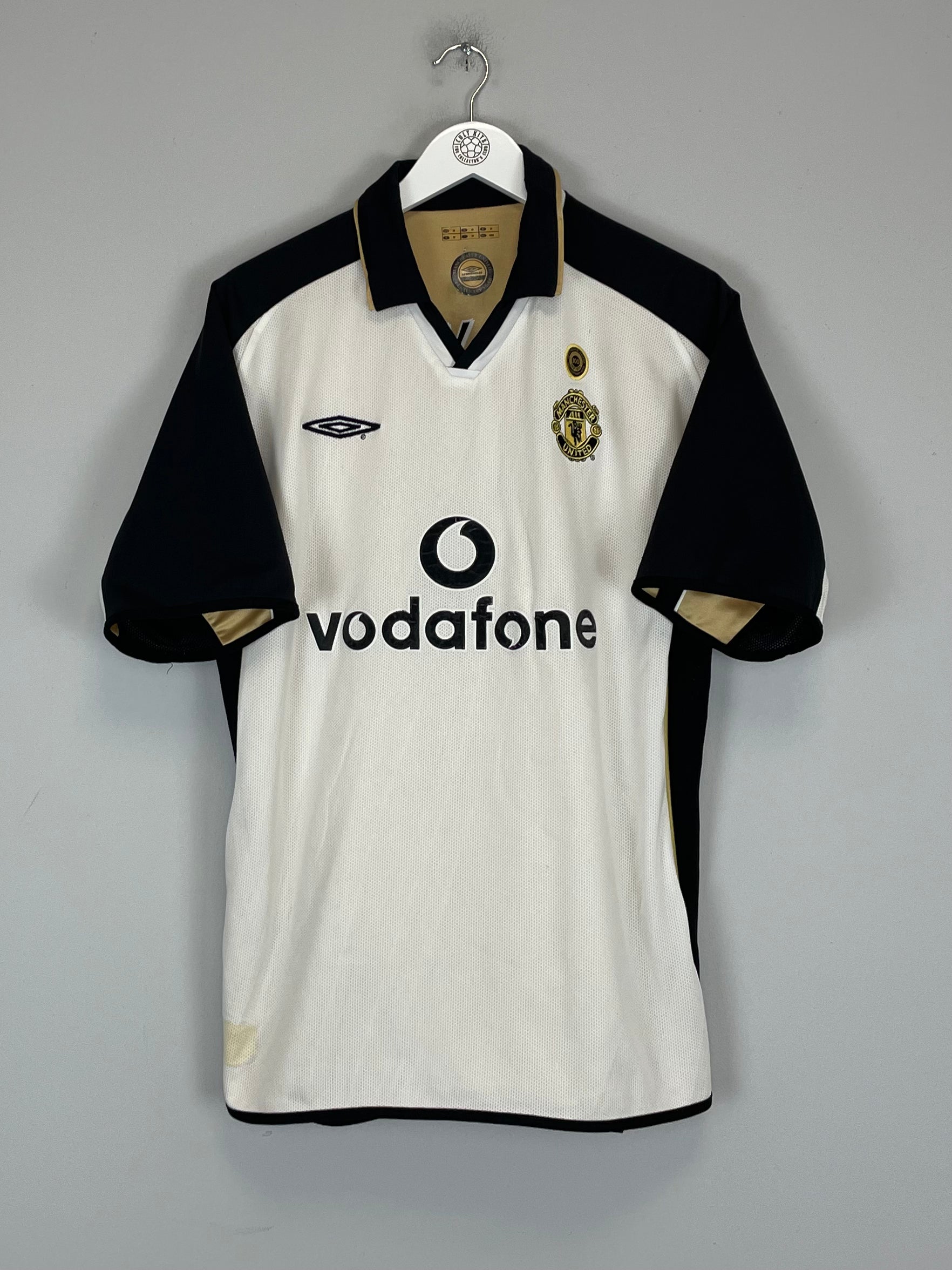 Shop 2001/02 MANCHESTER UNITED BECKHAM #7 AWAY/THIRD SHIRT (M) UMBRO, classic football shirts, vintage football shirts & retro soccer jerseys at Cult Kits