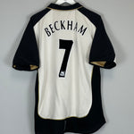 Shop 2001/02 MANCHESTER UNITED BECKHAM #7 AWAY/THIRD SHIRT (M) UMBRO, classic football shirts, vintage football shirts & retro soccer jerseys at Cult Kits