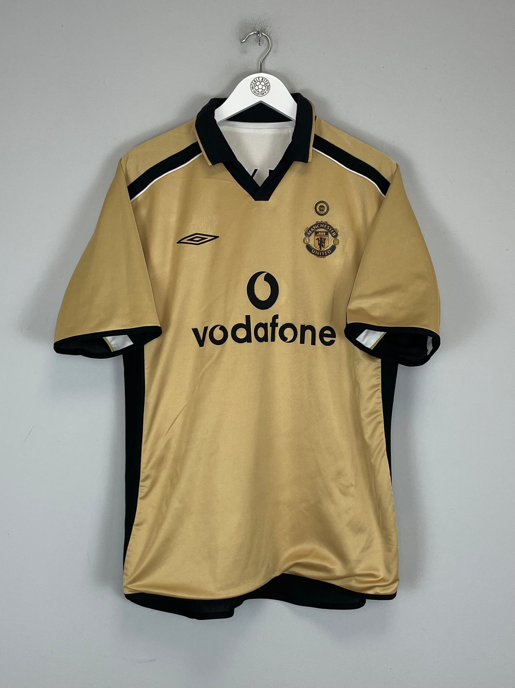 Shop 2001/02 MANCHESTER UNITED BECKHAM #7 AWAY/THIRD SHIRT (M) UMBRO, classic football shirts, vintage football shirts & retro soccer jerseys at Cult Kits