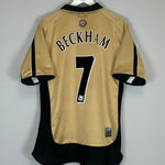 Shop 2001/02 MANCHESTER UNITED BECKHAM #7 AWAY/THIRD SHIRT (M) UMBRO, classic football shirts, vintage football shirts & retro soccer jerseys at Cult Kits