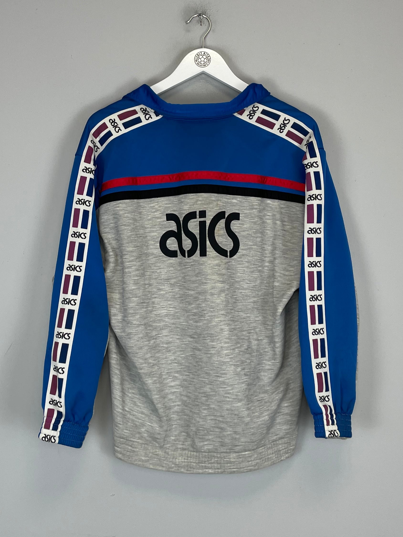 Shop 1990/91 SAMPDORIA 1/4 ZIP (M) ASICS, classic football shirts, vintage football shirts & retro soccer jerseys at Cult Kits