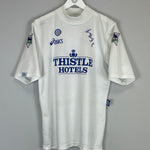 Shop 1995/96 LEEDS UNITED YEBOAH #21 HOME SHIRT (M) ASICS, classic football shirts, vintage football shirts & retro soccer jerseys at Cult Kits