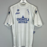 Shop 1995/96 LEEDS UNITED YEBOAH #21 HOME SHIRT (M) ASICS, classic football shirts, vintage football shirts & retro soccer jerseys at Cult Kits