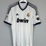 Shop 2012/13 REAL MADRID SERGIO RAMOS #4 HOME SHIRT (L) ADIDAS, classic football shirts, vintage football shirts & retro soccer jerseys at Cult Kits