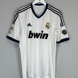 Shop 2012/13 REAL MADRID SERGIO RAMOS #4 HOME SHIRT (L) ADIDAS, classic football shirts, vintage football shirts & retro soccer jerseys at Cult Kits