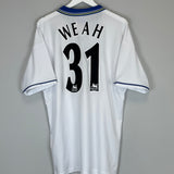 1998/00 CHELSEA WEAH #31 AWAY SHIRT (XXL) UMBRO
