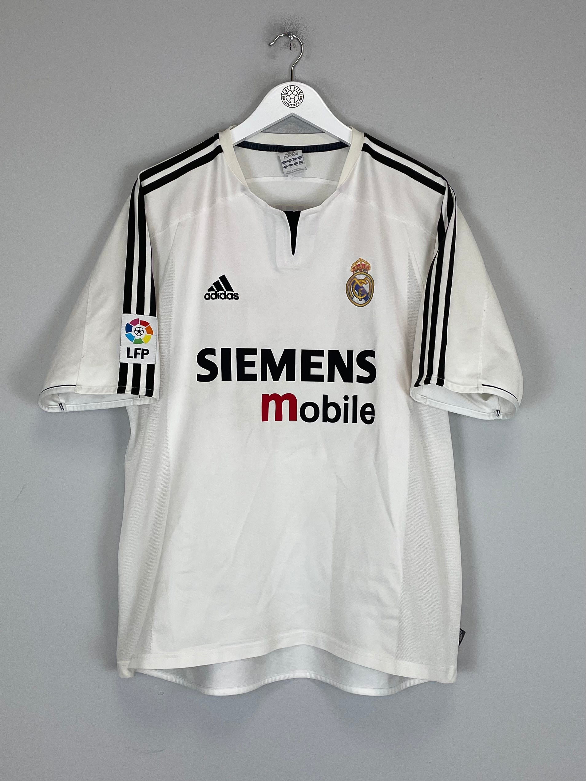 Shop 2003/04 REAL MADRID BECKHAM #23 HOME SHIRT (XL) ADIDAS, classic football shirts, vintage football shirts & retro soccer jerseys at Cult Kits