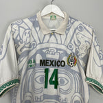 Shop 1996/98 MEXICO DEL OLMO #14 AWAY SHIRT (M) ABA SPORT, classic football shirts, vintage football shirts & retro soccer jerseys at Cult Kits