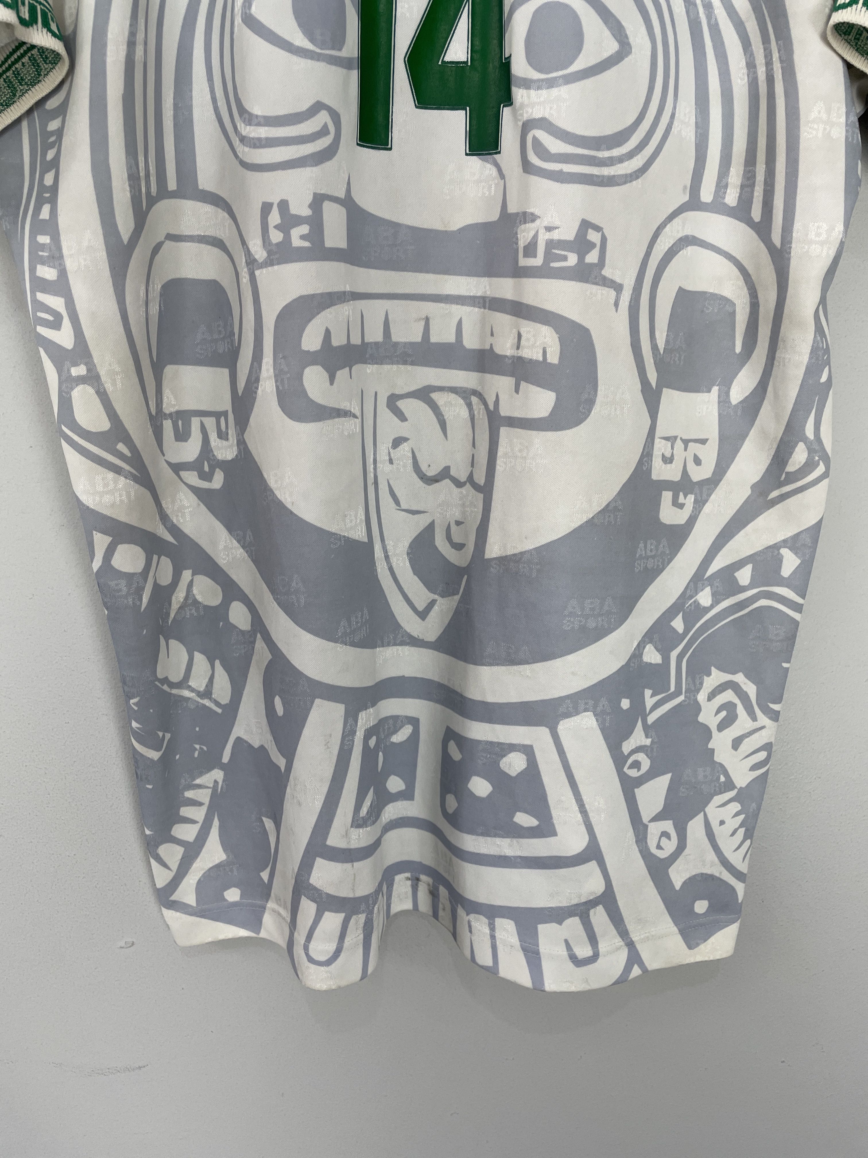 Shop 1996/98 MEXICO DEL OLMO #14 AWAY SHIRT (M) ABA SPORT, classic football shirts, vintage football shirts & retro soccer jerseys at Cult Kits