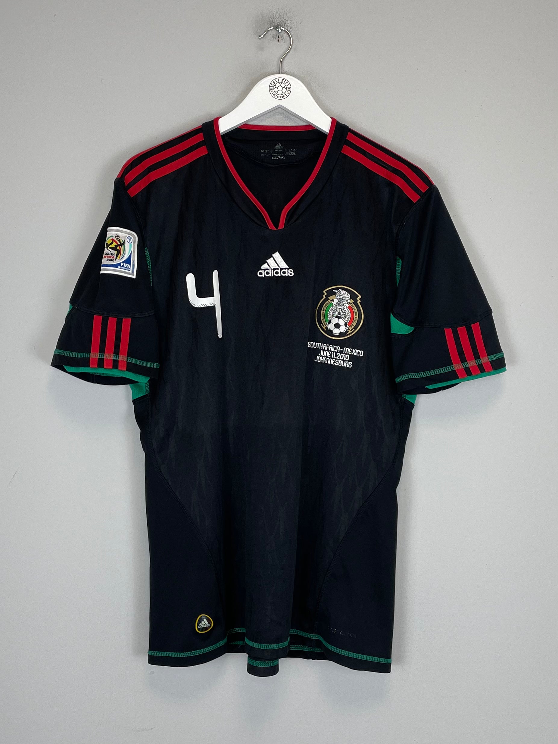 Shop 2010/11 MEXICO R.MARQUEZ #4 AWAY SHIRT (L) ADIDAS, classic football shirts, vintage football shirts & retro soccer jerseys at Cult Kits