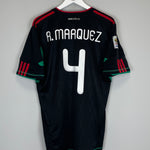 Shop 2010/11 MEXICO R.MARQUEZ #4 AWAY SHIRT (L) ADIDAS, classic football shirts, vintage football shirts & retro soccer jerseys at Cult Kits