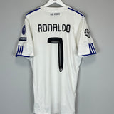2010/11 REAL MADRID RONALDO #7 C/L HOME SHIRT (L) ADIDAS