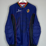 Shop 1998/99 BELGIUM GK SHIRT (M) DIADORA, classic football shirts, vintage football shirts & retro soccer jerseys at Cult Kits