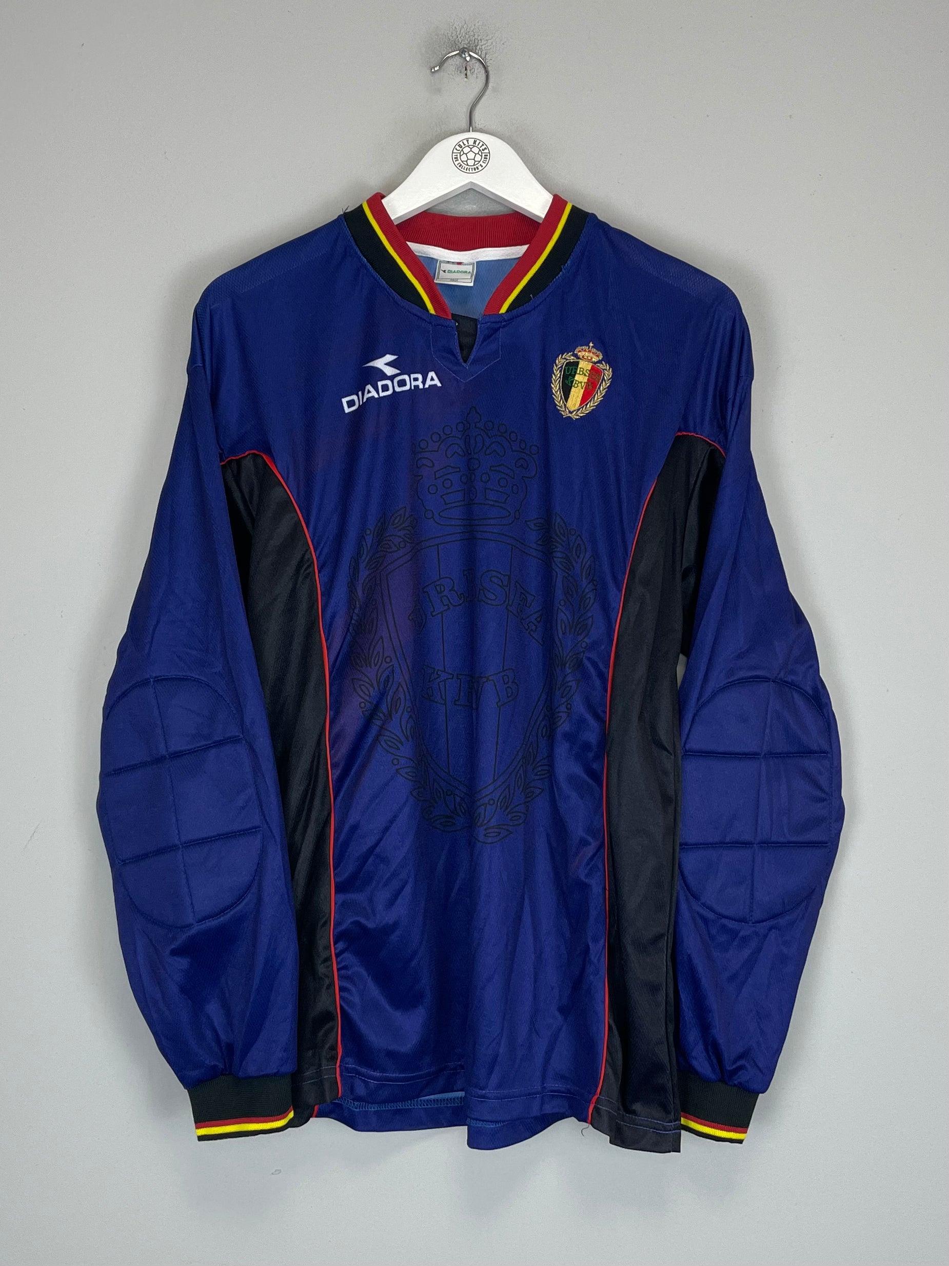 Shop 1998/99 BELGIUM GK SHIRT (M) DIADORA, classic football shirts, vintage football shirts & retro soccer jerseys at Cult Kits