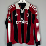 2012/13 AC MILAN PATO #9 L/S C/L HOME SHIRT (S) ADIDAS