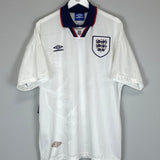 1993/95 ENGLAND HOME SHIRT (XL) UMBRO