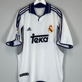 2000/01 REAL MADRID FIGO #10 HOME SHIRT (XL) ADIDAS
