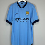 Shop 2014/15 MANCHESTER CITY SILVA #21 HOME SHIRT (XL) NIKE, classic football shirts, vintage football shirts & retro soccer jerseys at Cult Kits