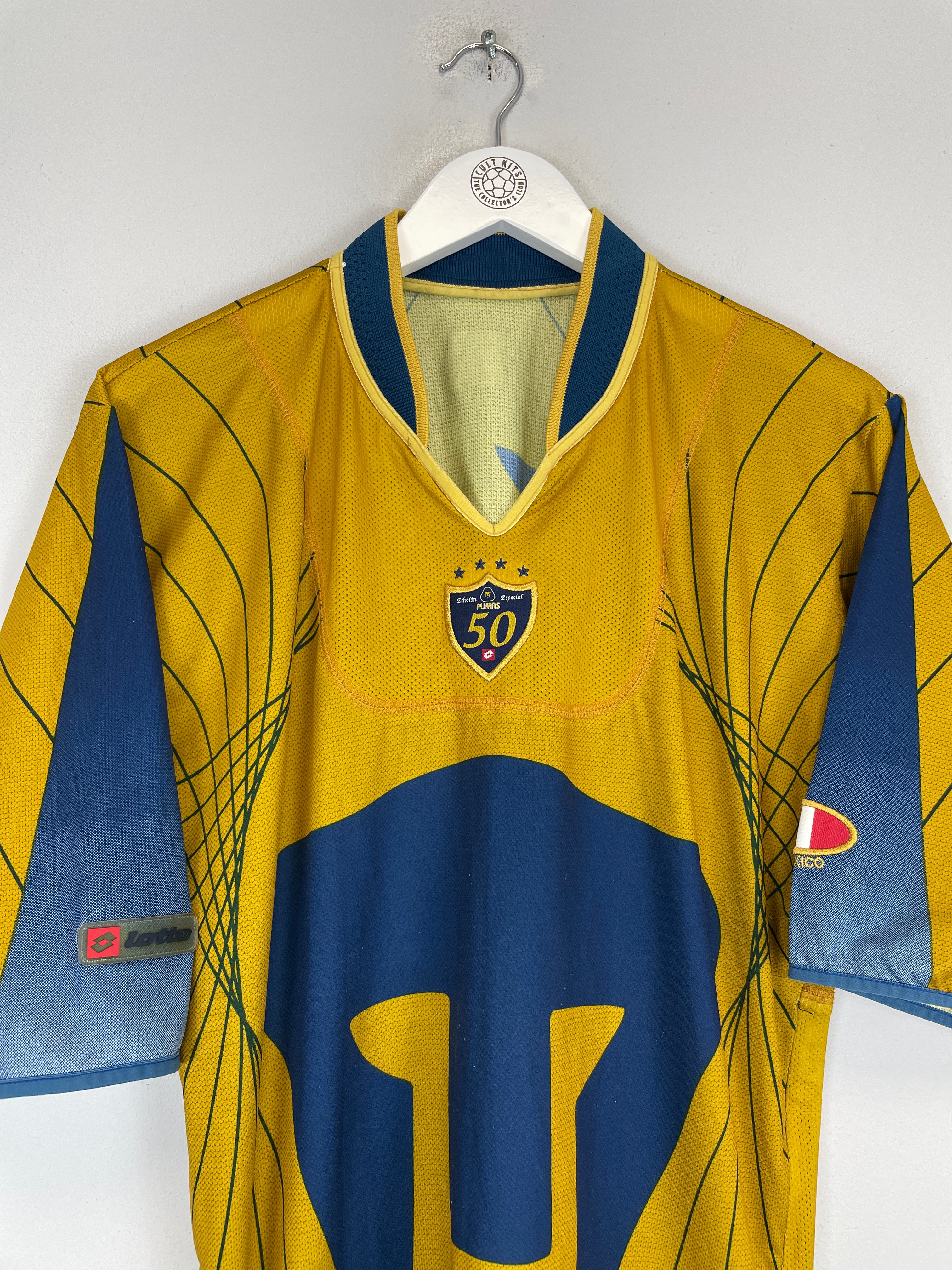 Shop 2003/04 UNAM PUMAS *50 YEARS* SPECIAL SHIRT (M) LOTTO, classic football shirts, vintage football shirts & retro soccer jerseys at Cult Kits