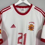 2002/04 SPAIN LUIS ENRIQUE #21 AWAY SHIRT (M) ADIDAS