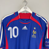 2006/07 FRANCE ZIDANE #10 HOME SHIRT (M) ADIDAS