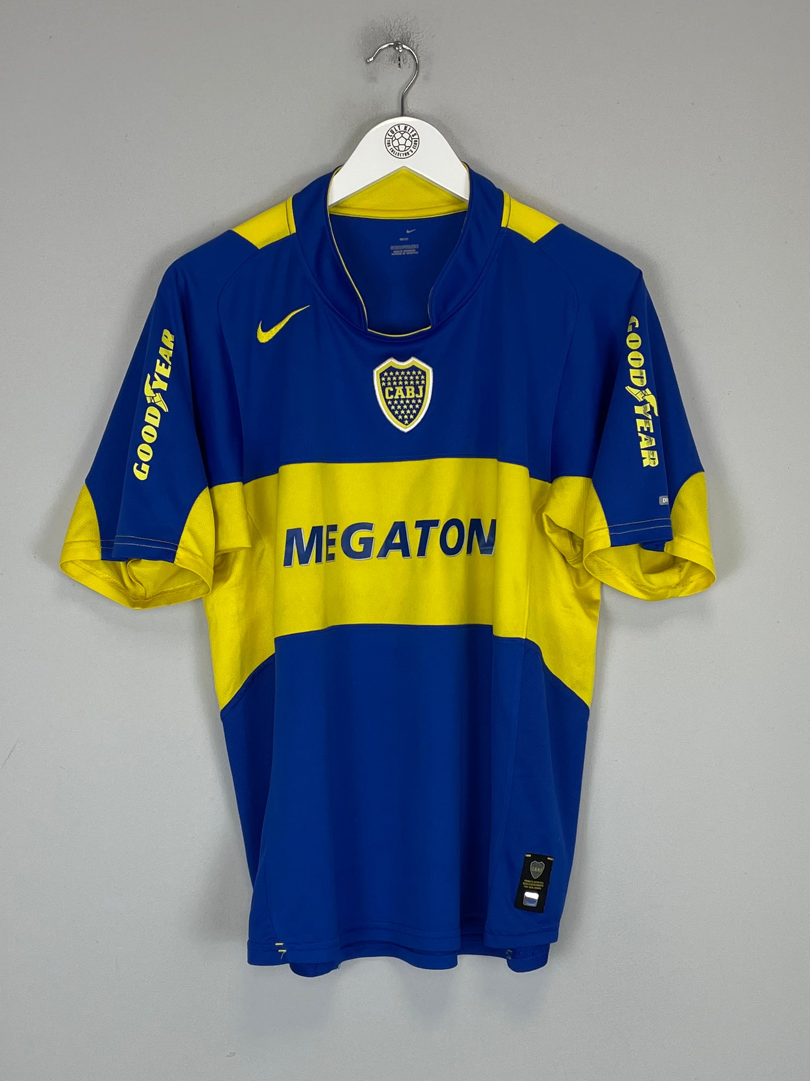 Shop 2005/06 BOCA JUNIORS HOME SHIRT (L) NIKE, classic football shirts, vintage football shirts & retro soccer jerseys at Cult Kits