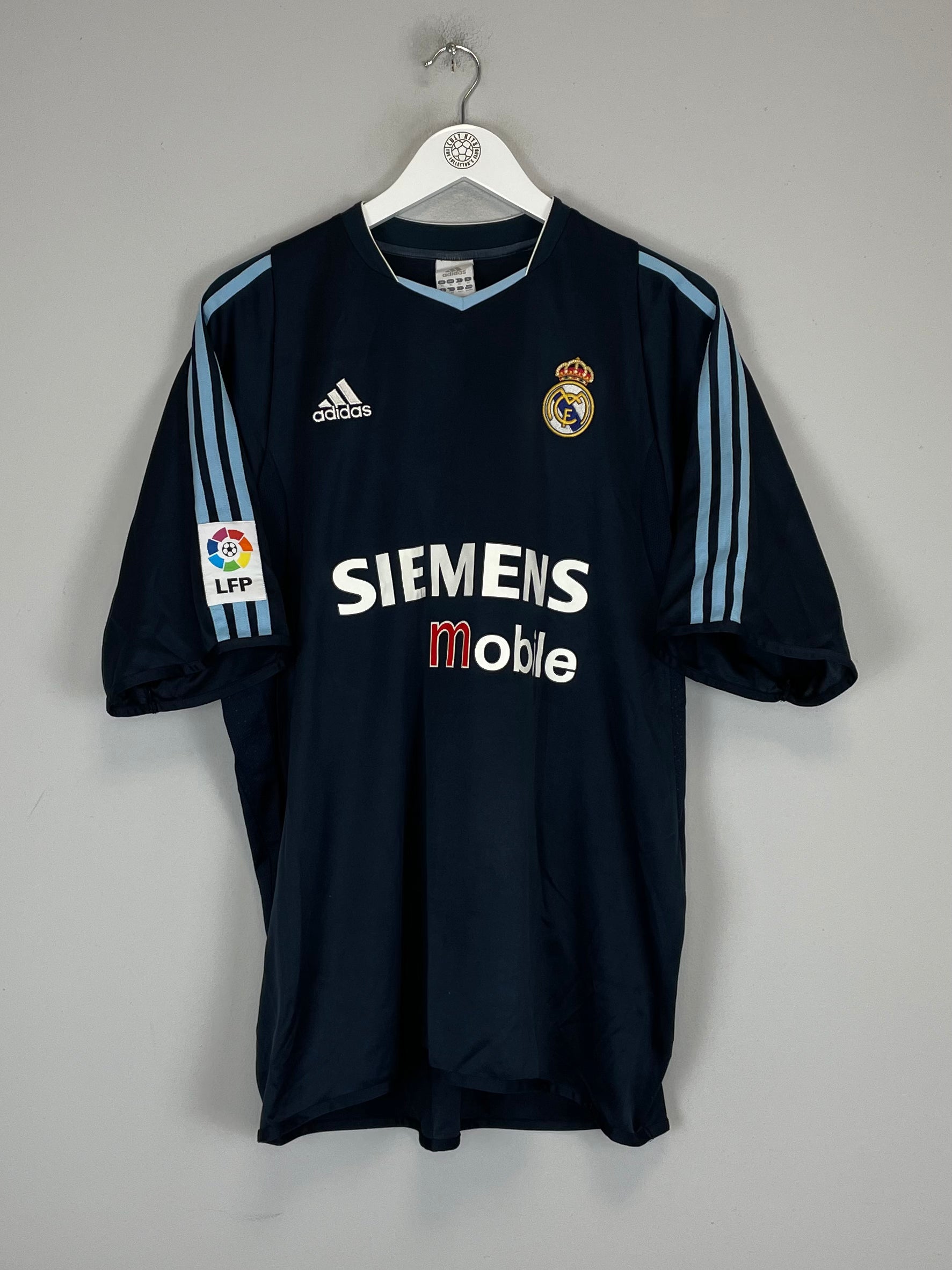 Shop 2003/04 REAL MADRID ZIDANE #5 AWAY SHIRT (XL) ADIDAS, classic football shirts, vintage football shirts & retro soccer jerseys at Cult Kits