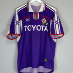 Shop 2001/02 FIORENTINA HOME SHIRT (L) MIZUNO, classic football shirts, vintage football shirts & retro soccer jerseys at Cult Kits