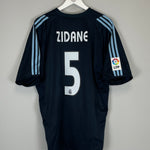Shop 2003/04 REAL MADRID ZIDANE #5 AWAY SHIRT (XL) ADIDAS, classic football shirts, vintage football shirts & retro soccer jerseys at Cult Kits