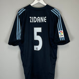 Shop 2003/04 REAL MADRID ZIDANE #5 AWAY SHIRT (XL) ADIDAS, classic football shirts, vintage football shirts & retro soccer jerseys at Cult Kits