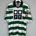 Shop 2000/01 SPORTING CP HOME SHIRT (M) REEBOK, classic football shirts, vintage football shirts & retro soccer jerseys at Cult Kits