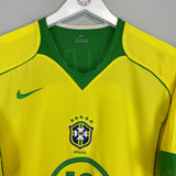 2004/06 BRAZIL RONALDINHO #10 HOME SHIRT (L) NIKE