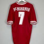 Shop 1996/98 LIVERPOOL MCMANAMAN #7 HOME SHIRT (XXL) REEBOK, classic football shirts, vintage football shirts & retro soccer jerseys at Cult Kits