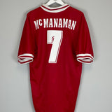 Shop 1996/98 LIVERPOOL MCMANAMAN #7 HOME SHIRT (XXL) REEBOK, classic football shirts, vintage football shirts & retro soccer jerseys at Cult Kits