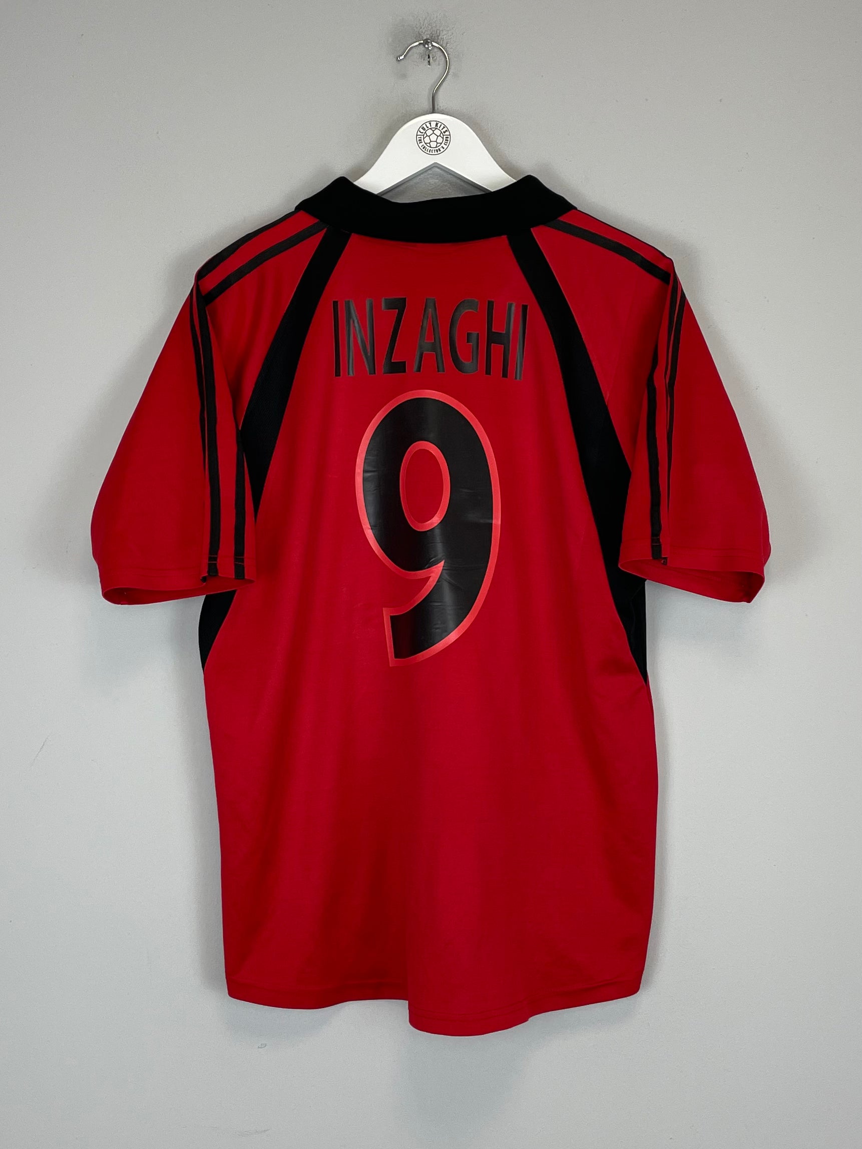 Shop 2001/02 AC MILAN INZAGHI #9 THIRD SHIRT (M) ADIDAS, classic football shirts, vintage football shirts & retro soccer jerseys at Cult Kits