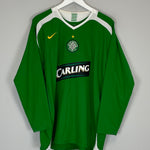 Shop 2005/06 CELTIC NAKAMURA #25 L/S AWAY SHIRT (XL) NIKE, classic football shirts, vintage football shirts & retro soccer jerseys at Cult Kits