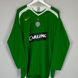 Shop 2005/06 CELTIC NAKAMURA #25 L/S AWAY SHIRT (XL) NIKE, classic football shirts, vintage football shirts & retro soccer jerseys at Cult Kits