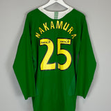 Shop 2005/06 CELTIC NAKAMURA #25 L/S AWAY SHIRT (XL) NIKE, classic football shirts, vintage football shirts & retro soccer jerseys at Cult Kits