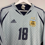 Shop 2004/05 ARGENTINA LUX #18 *PLAYER ISSUE* GK SHIRT (M) ADIDAS, classic football shirts, vintage football shirts & retro soccer jerseys at Cult Kits