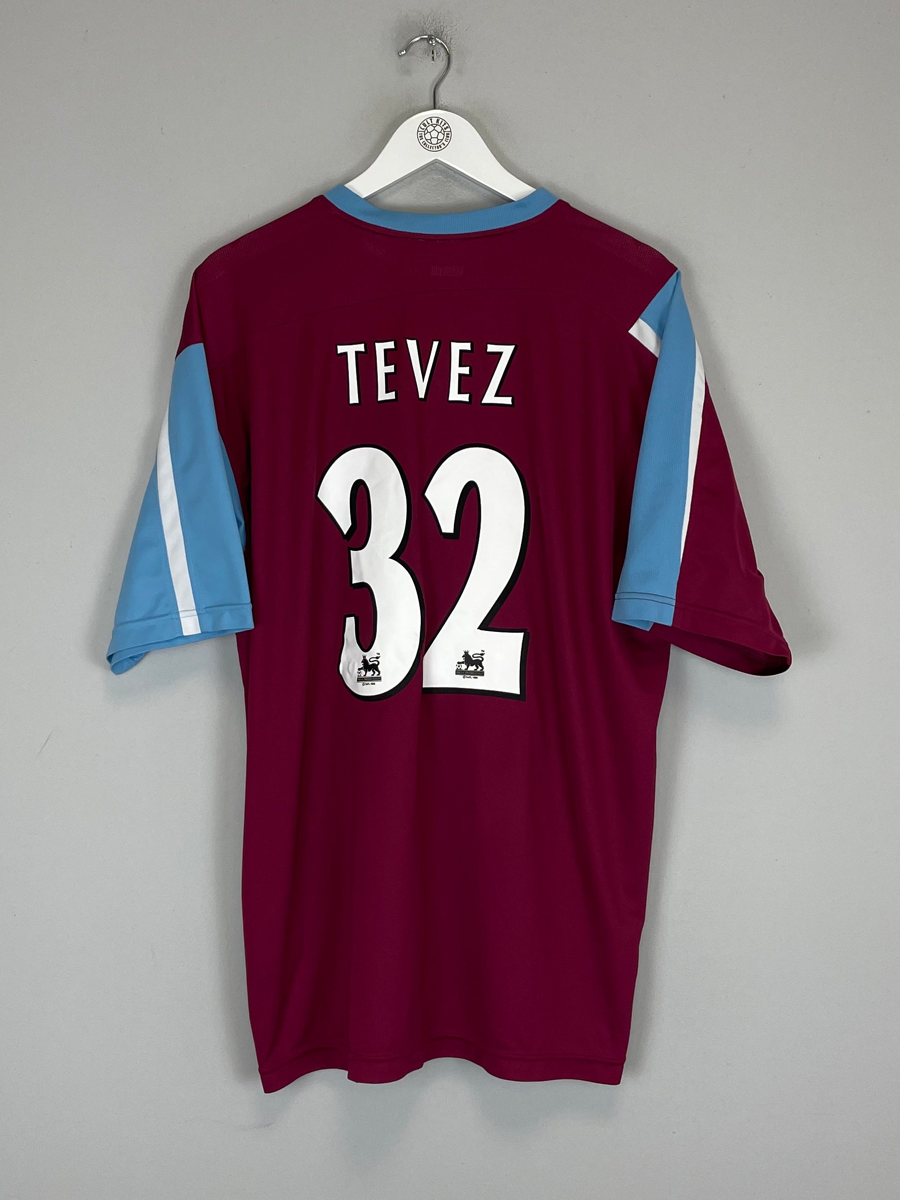 Shop 2005/07 WEST HAM TEVEZ #32 HOME SHIRT (XL) REEBOK, classic football shirts, vintage football shirts & retro soccer jerseys at Cult Kits