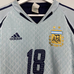 Shop 2004/05 ARGENTINA LUX #18 *PLAYER ISSUE* GK SHIRT (M) ADIDAS, classic football shirts, vintage football shirts & retro soccer jerseys at Cult Kits
