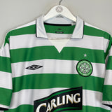 2004/05 CELTIC JUNINHO #8 HOME SHIRT (XL) UMBRO