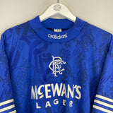 1994/96 RANGERS MCCOIST #9 HOME SHIRT (L) ADIDAS