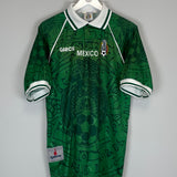 Shop 1999/00 MEXICO HOME SHIRT (L) GARCIS, classic football shirts, vintage football shirts & retro soccer jerseys at Cult Kits