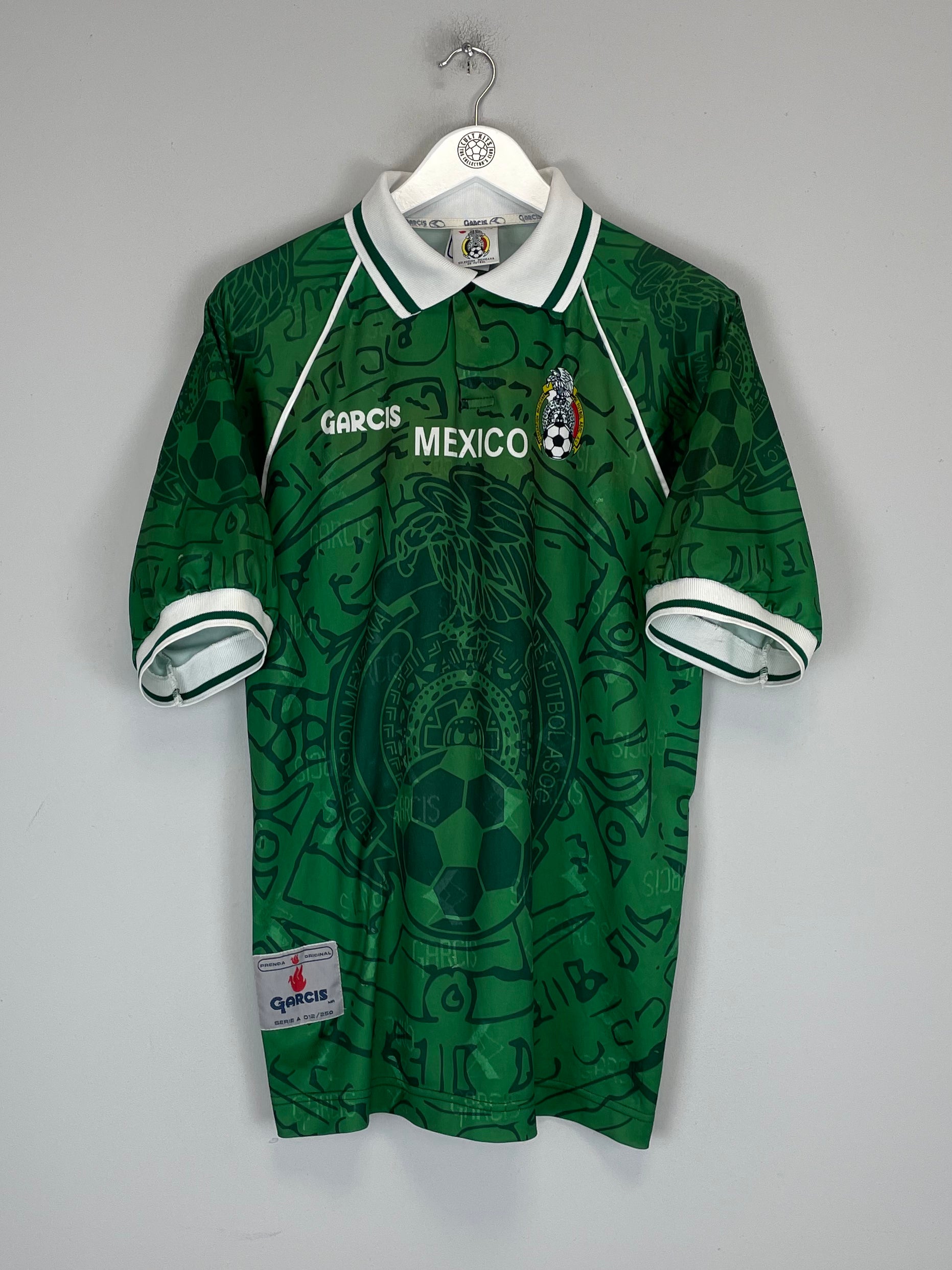 Shop 1999/00 MEXICO HOME SHIRT (L) GARCIS, classic football shirts, vintage football shirts & retro soccer jerseys at Cult Kits