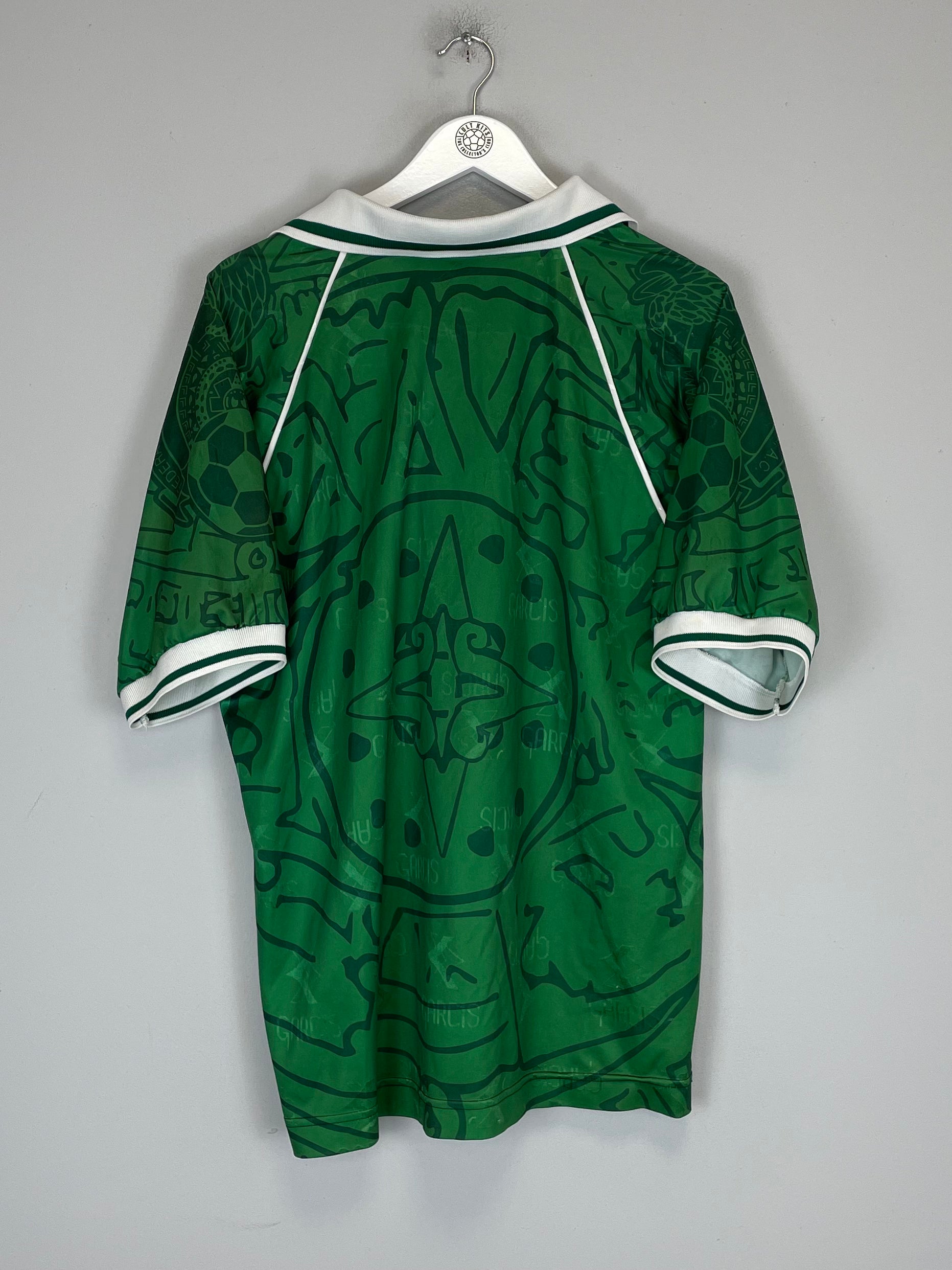 Shop 1999/00 MEXICO HOME SHIRT (L) GARCIS, classic football shirts, vintage football shirts & retro soccer jerseys at Cult Kits
