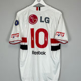 2009/10 SAO PAULO #10 HOME SHIRT (M) REEBOK