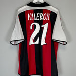 Shop 2001/02 DEPORTIVO LA CORUNA VALERON #21 AWAY SHIRT (XL) JOMA, classic football shirts, vintage football shirts & retro soccer jerseys at Cult Kits