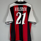 Shop 2001/02 DEPORTIVO LA CORUNA VALERON #21 AWAY SHIRT (XL) JOMA, classic football shirts, vintage football shirts & retro soccer jerseys at Cult Kits