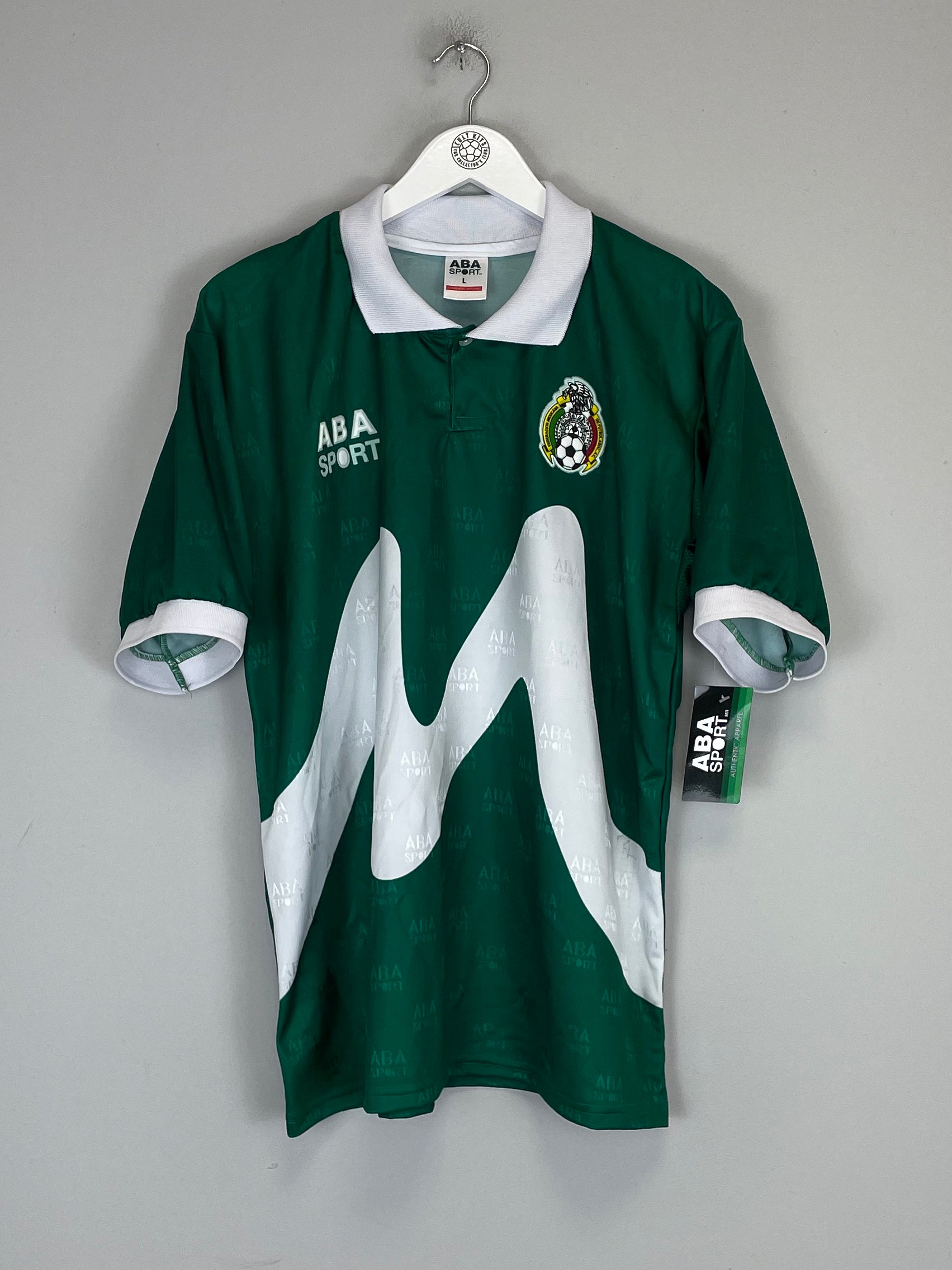 Shop 1995 MEXICO *REISSUE* BNWT HOME SHIRT (L) ABA SPORT, classic football shirts, vintage football shirts & retro soccer jerseys at Cult Kits